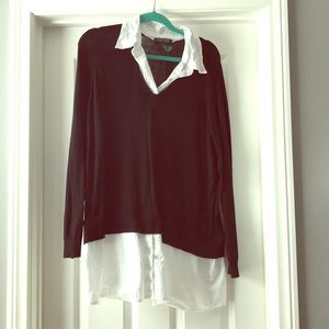 Lauren by Ralph Lauren built in sweater top